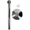 Set of 4 Premium 2m Retractable Belt Queue Barrier – Silver Crowd Control Stanchion RED Stainless Steel (view 3)
