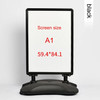 A1 waterbase pavement sign Holder double sided wheel Black handle (view 2)