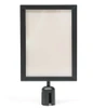 A4 / A3 Sign Holder for Retractable Belt Queue Bollard - Portrait / Landscape (view 4)
