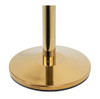 Premium Queue Barriers Set Crowd Control Bollards (2x golden POLE+ 1x braided Black Rope) (view 4)