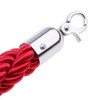 Copy of Premium Queue Barriers Set Crowd Control Bollards Heavy Duty(2x Silver POLE+ 1x braided Red ROPE)