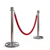 Premium Queue Barriers Set Crowd Control Bollards Heavy Duty(2x Silver POLE+ 1x braided Red ROPE) (view 12)