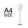 A4 Silver Premium Floor Poster Stand