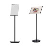 A3 Silver AB Premium Floor Poster Stand for Business Menus and Displays
