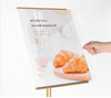 TLT Retail Display Gold AB Premium Floor Poster Stand