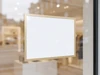 A2 gold adhesive window poster holder, full back adhesive, single-sided