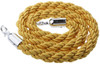 gold rope with silver clip ends