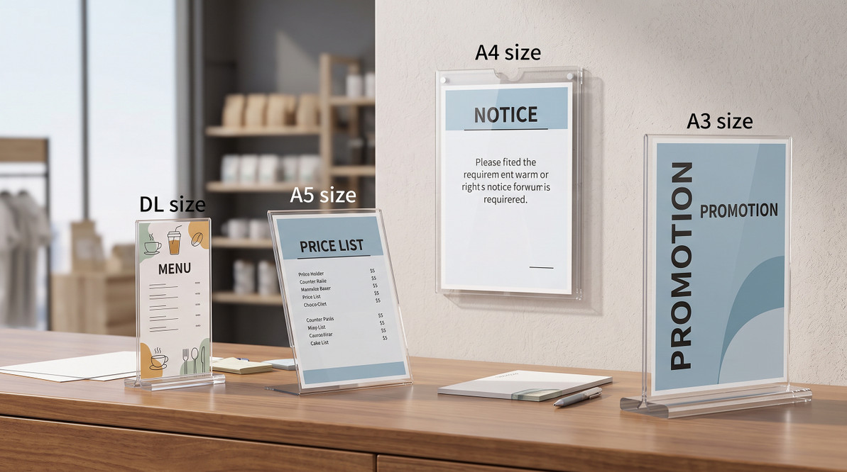 Acrylic Sign Holder Buying Guide: Sizes, Types & How to Choose