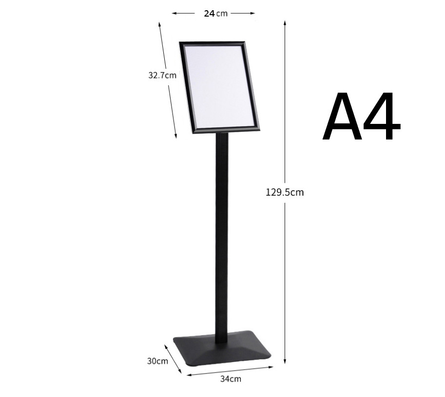 A4 Sign Floor Stand Heavy Duty Poster Display Stands Retail Display