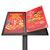 A4 Ring Binder Lectern Stand / Menu Stand / Catalogue Browser Floor Stand / Brochure Stand