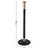 Stanchions Black/Gold Queue Crowd Barriers System