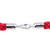 1.5m Stanchion ROPES Red for Control Post Rope Crowd Queue Line Barrier(Silver end)