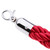 1.5m Stanchion ROPES Red for Control Post Rope Crowd Queue Line Barrier(Silver end)