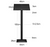 Lectern Stand / Menu Stand / Catalogue Browser Floor Stand / with A4 sign holder