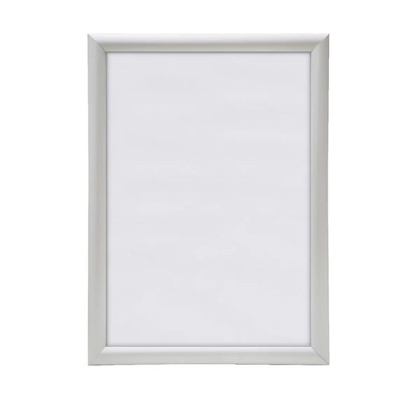A1 Snap Lock Poster Frame 25mm Silver Square
