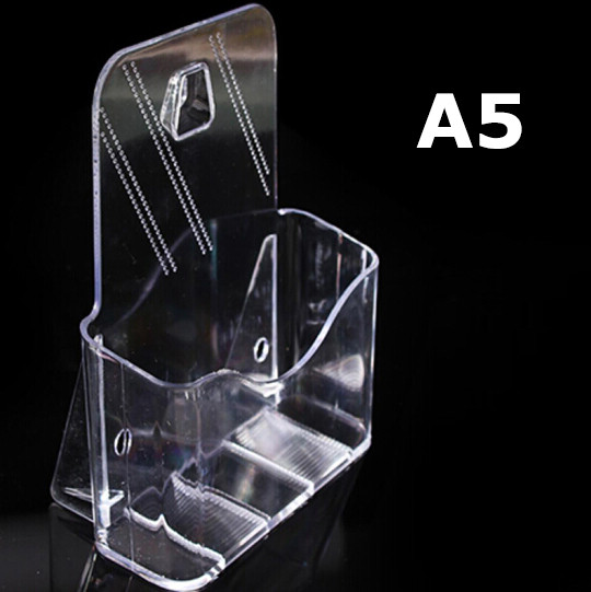 A5 Wall Mount Table Top Brochure Pamphlet Holder Display Free Standing by TLT Retail Display