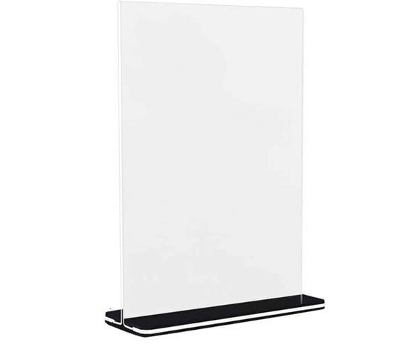 DL Size Double Sided Acrylic Sign Holder in Portrait Orientation