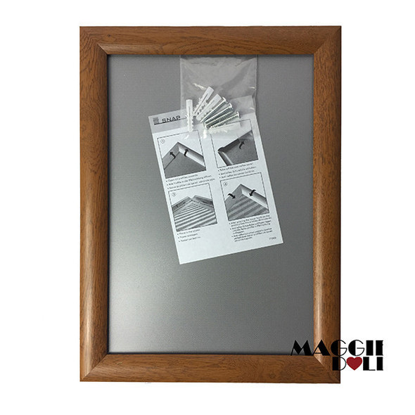 A2 Snap lock Poster Frames holder 25mm Wood LookingSQ