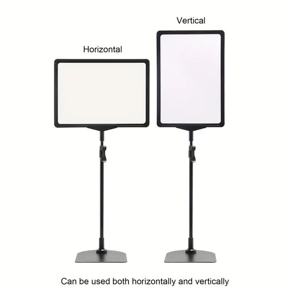 A5 POS Floor Sign Holder with Adjustable Height for Supermarkets