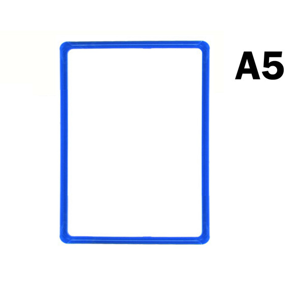 A5 POS Sign Holder Frame with Blue Border