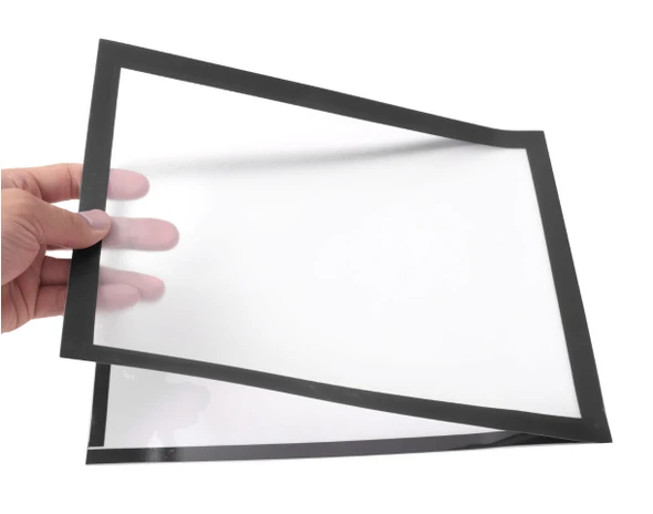 Adhesive A4 Window Display Poster Sign Holder in Clear Acrylic