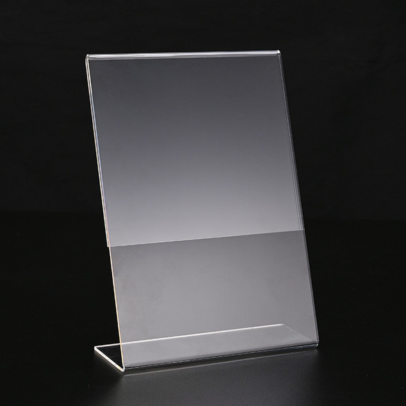 A4 Portrait L-Shape Single Sided Acrylic Sign Holder