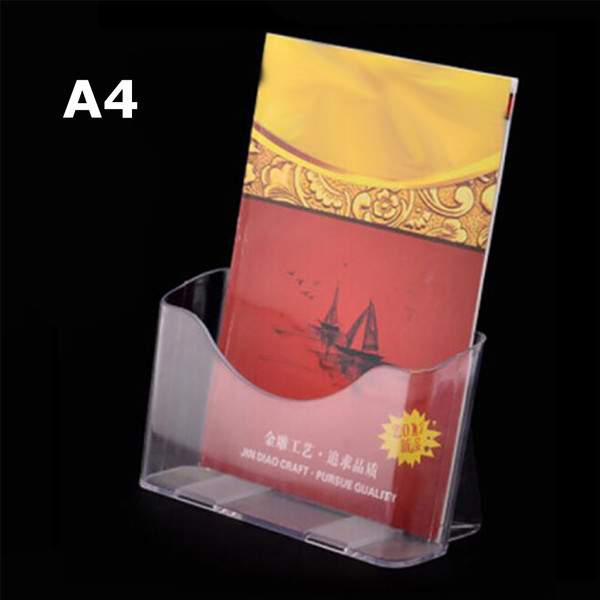 A4 Wall Mount Table Top Brochure / Pamphlet Holder Display Free Standing