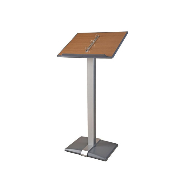 Wood Look Menu Stand - Lectern with Removable Ring Binder, 107 cm