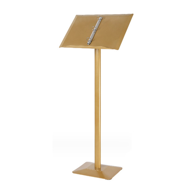 Gold A4 Ring Binder Lectern Stand