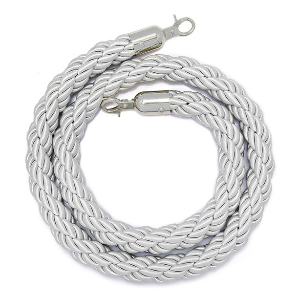 1.5m Gold Stanchion Ropes with Silver Clips by TLT Retail Display