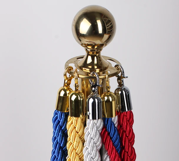 2m Stanchion Rope for Queue Barrier - 30mm Braided with 32mm Clips