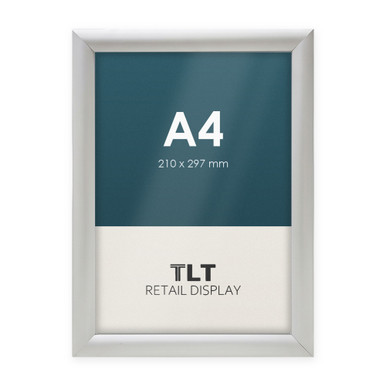 A4 Silver Snap Frame