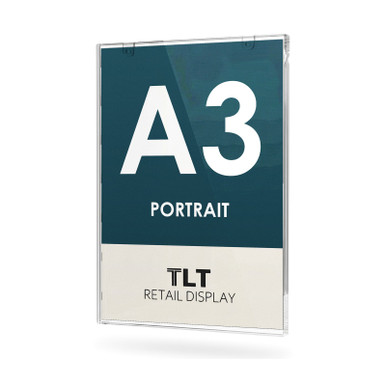 A3 Clear Acrylic Wall Mounted Sign Holder