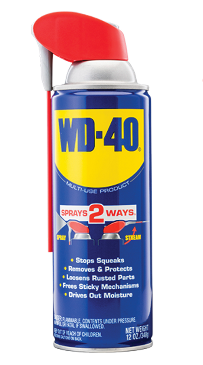 WD-40 Multi-Use Product Spray Lubricant with Smart Straw, 8 oz. WD40 Spray