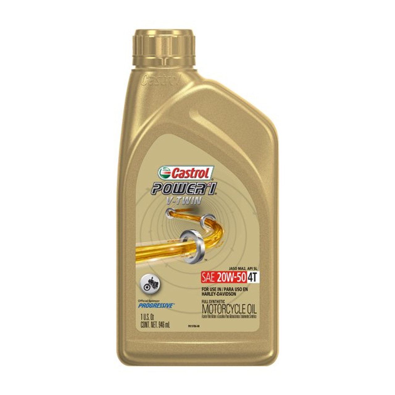 Castrol POWER1 V-Twin 4T 20W-50 - 6/1 Quart