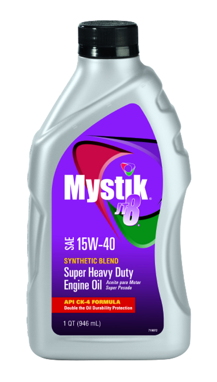 Mystik JT-8 Syn Blend Super Heavy Duty 15W-40 - 1 qt Bottle