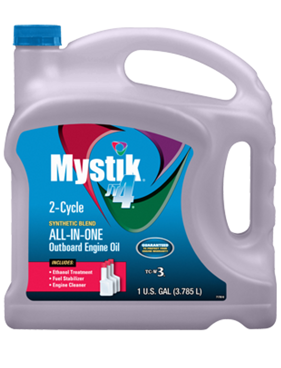 Mystik JT-4 All-In-One 2- Cycle Outboard Engine Oil - 1 gal Jug