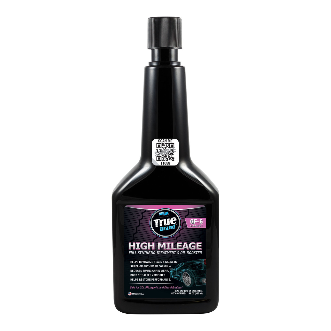 True Brand High Mileage Full Synthetic Treatment & Oil Booster - 11 oz Bottles