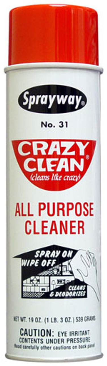 Sprayway Crazy Clean All Purpose Cleaner - Case of (12) 20 oz Cans