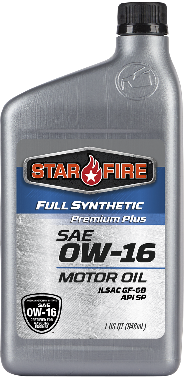 Starfire 0W-16 Premium Plus Full Syn - 1 Quart Bottle