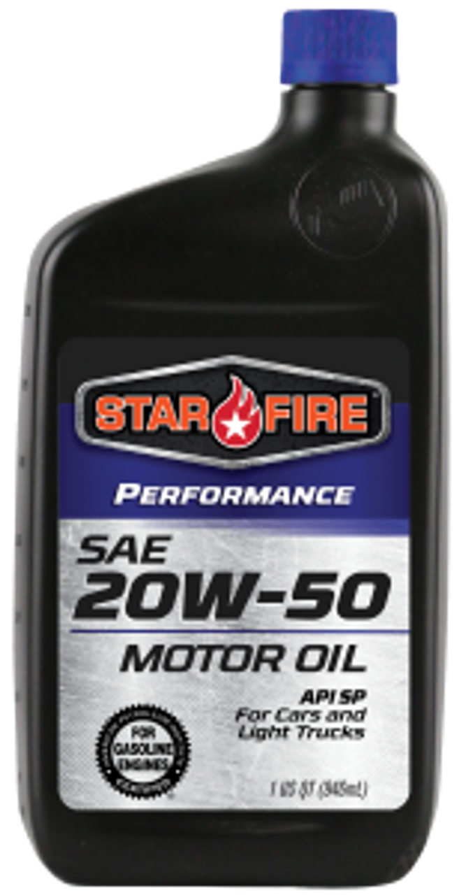 Starfire 20W-50 Performance Conventional Motor Oil - 1 Quart Bottles