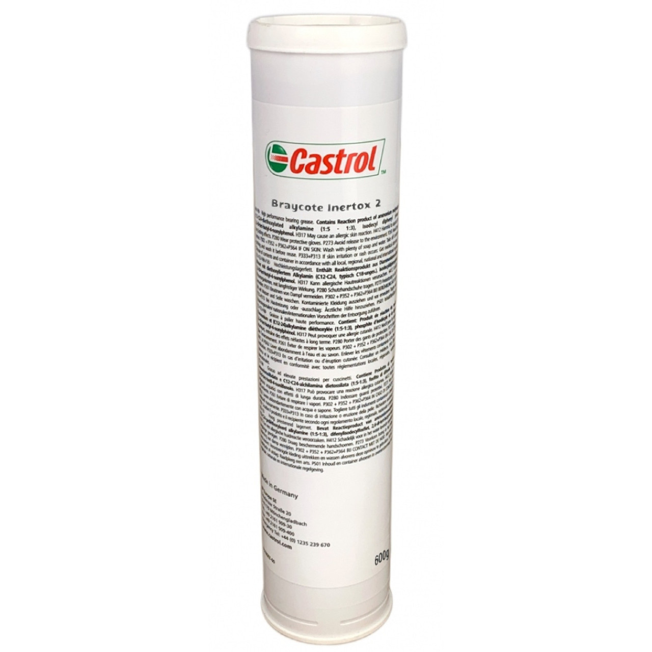 Castrol Braycote Inertox 2 Full Synthetic High Temperature Grease - 600 Gram Tube (Pack of 4)