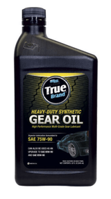 True Brand Heavy Duty Synthetic SAE 75W-90 Gear Oil  (MIL-PRF-2105E) - 32 oz Bottles