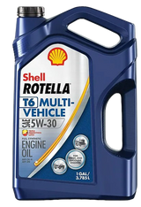 Shell Rotella T6 Multi-Vehicle 5W-30 CK4 - Case of (3) 1 Gallon Jugs
