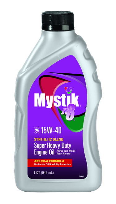 Mystik JT-8 Syn Blend Super Heavy Duty 15W-40 - 1 qt Bottle