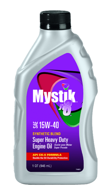 Mystik JT-8 Syn Blend Super Heavy Duty 15W-40 - 1 qt Bottle