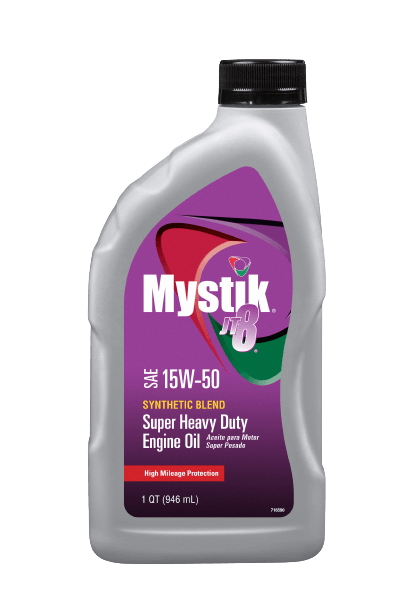 Mystik JT-8 Syn Blend Super Heavy Duty 15W-50 - 1 qt Bottles