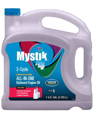 Mystik JT-4 All-In-One 2- Cycle Outboard Engine Oil - 1 gal Jug