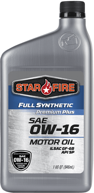 Starfire 0W-16 Premium Plus Full Syn - 1 Quart Bottle