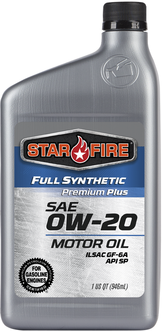 Starfire 0W-20 Pemium Plus Full Syn Motor Oil - 1 Quart Bottle